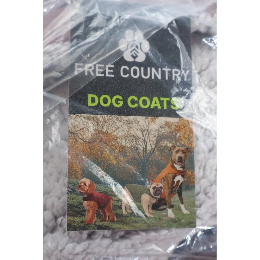 Free Country Dog Jacket Stratus Lite Large Purple Quilted Fleece Pet Coat NWT